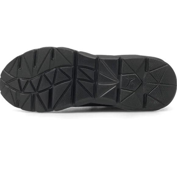 Puma Black Slip-On Sneakers Size 10 Zip Closure Like New - Picture 3 of 16